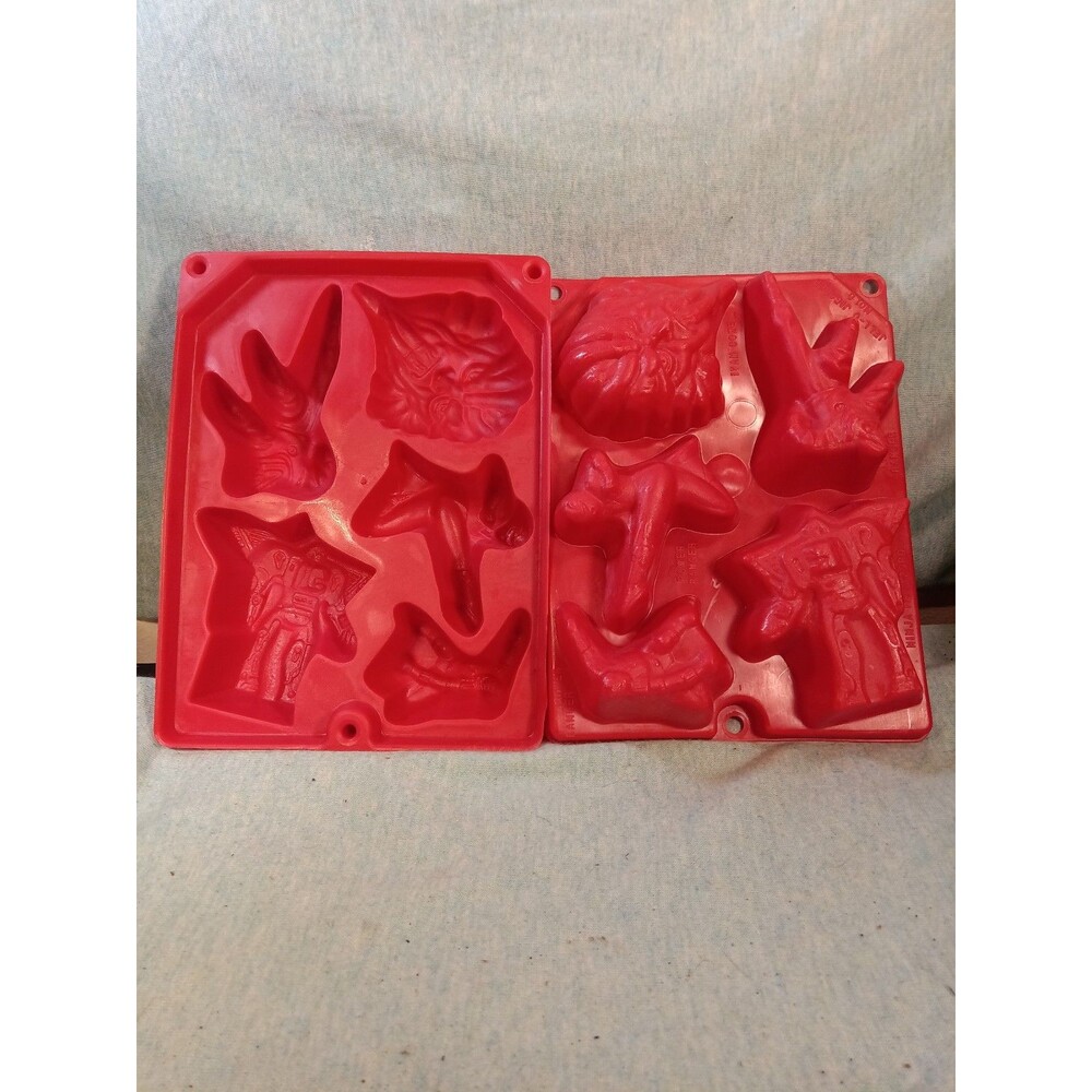 Red Silicone Jell-O Tray Mold - Power Ranger Characters